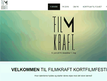 Tablet Screenshot of filmkraft.dk